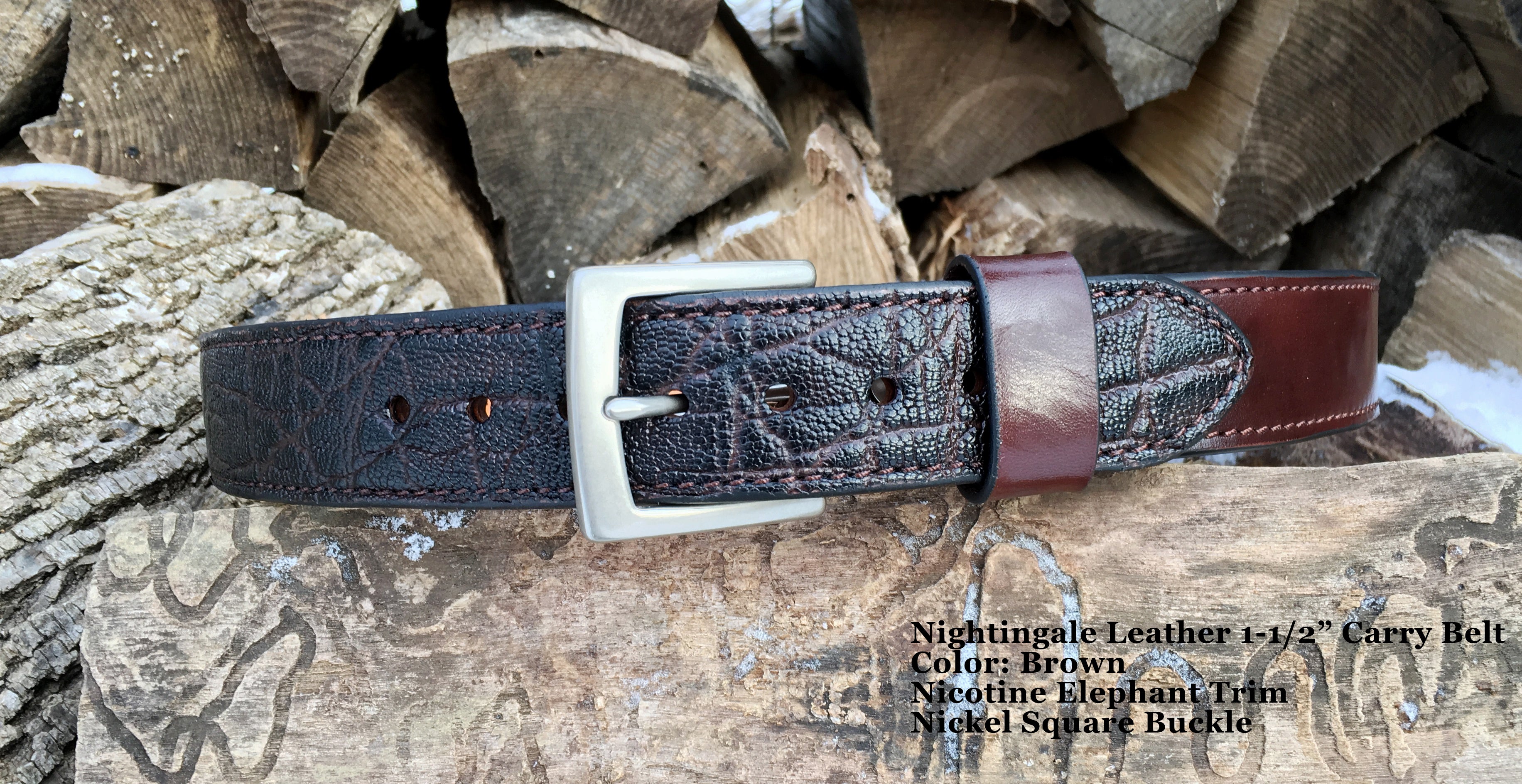 1-1/2 Dual Layer Carry Belts – Nightingale Leather Co.